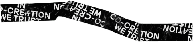 Diagonal Tape Banner: In Creation We Trust dummy